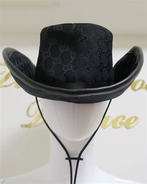 gucci cowboy hat men's|gucci fedora hat.